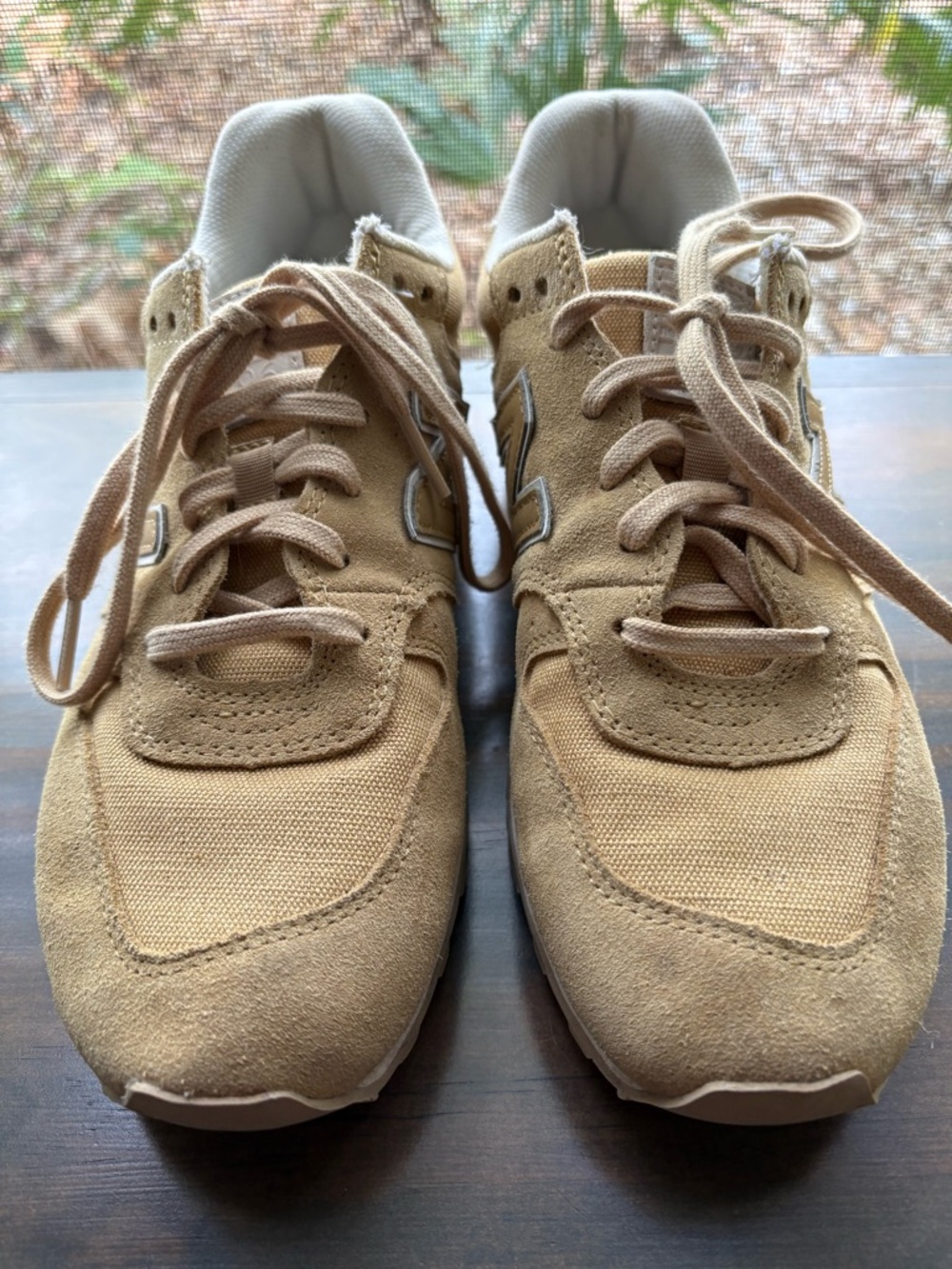 New Balance 696 sneakers• mustard yellow/ tan• women size 8.5 - Picture 7 of 12